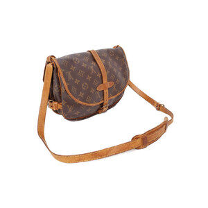 Louis Vuitton Brown Monogram Saumur Leather Shoulder Bag